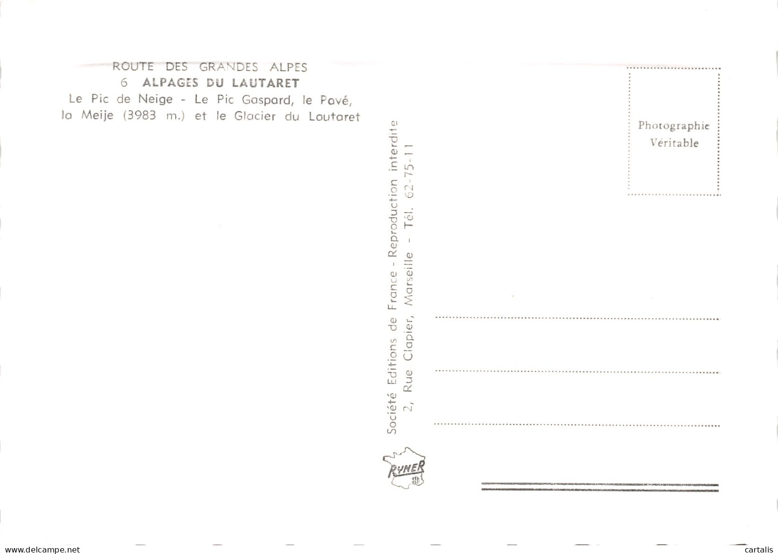 05-ALPAGE DU LAUTARET-N°4180-B/0191 - Sonstige & Ohne Zuordnung