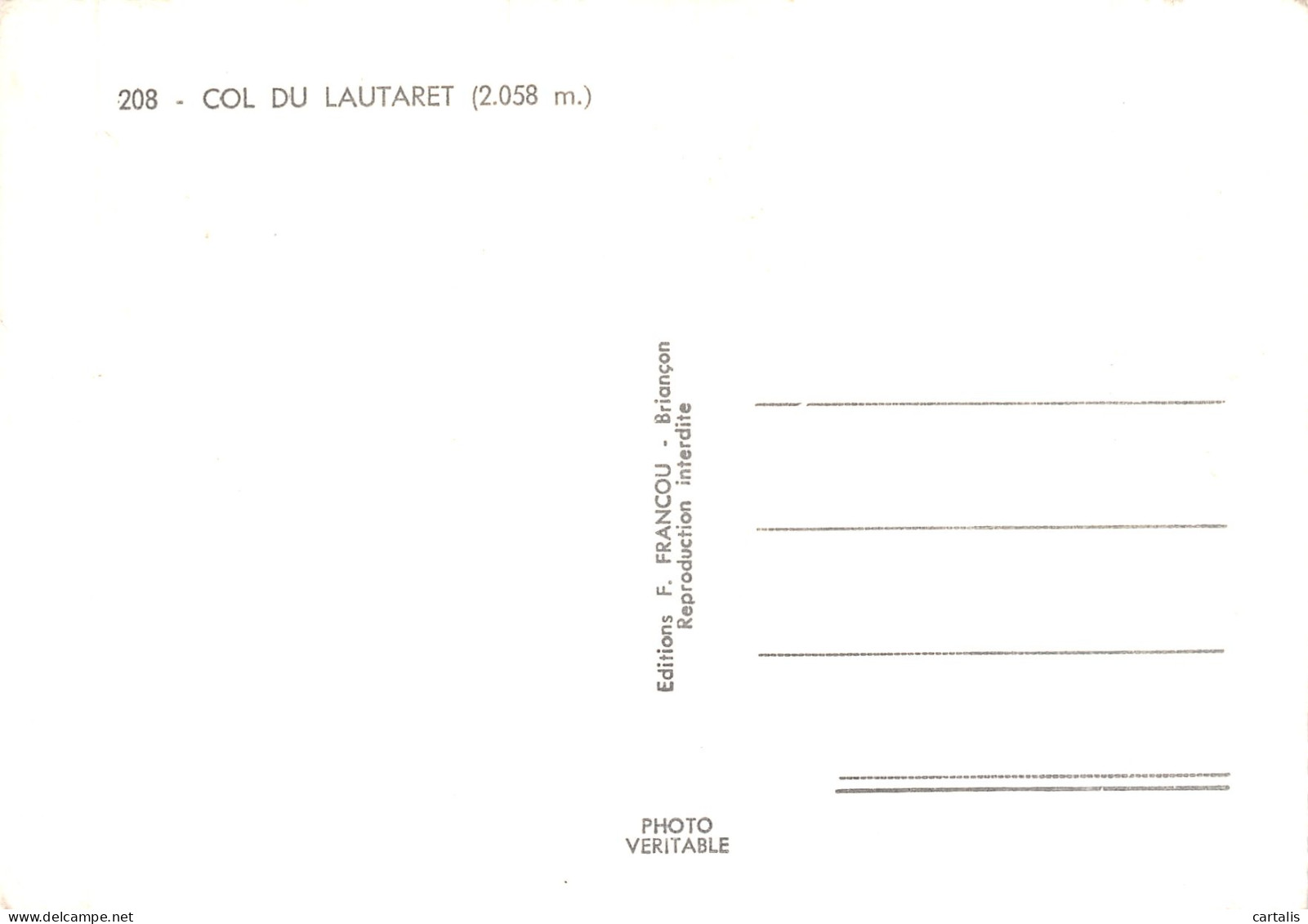 05-COL DU LAUTARET-N°4180-B/0179 - Other & Unclassified