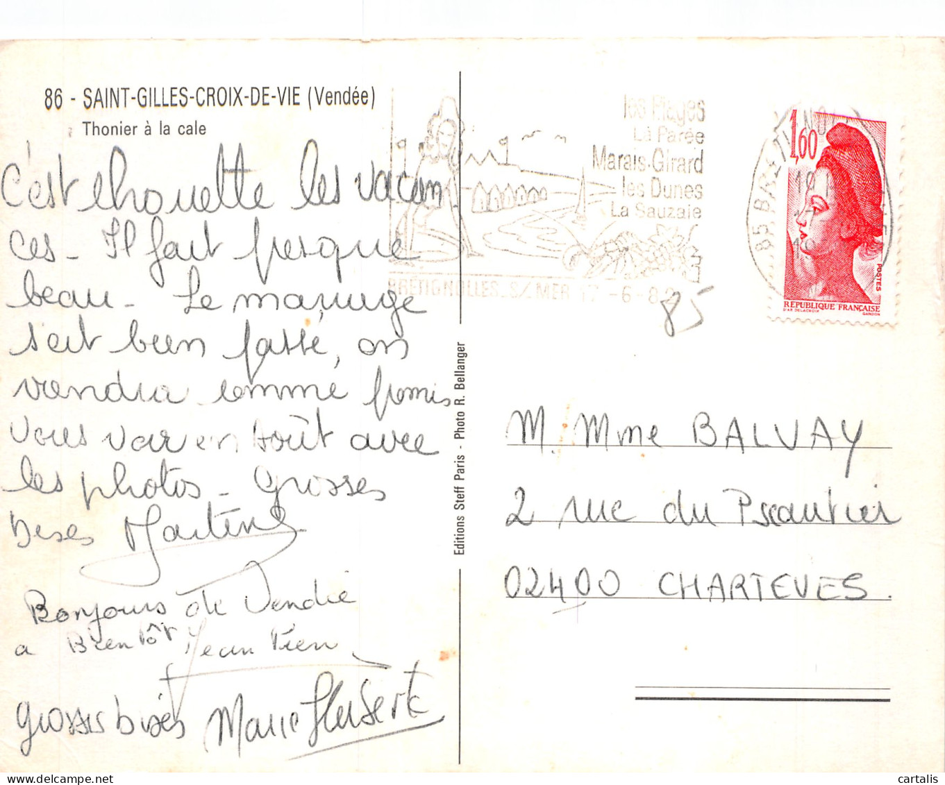 85-SAINT GILLES CROIX DE VIE-N°4180-B/0087 - Saint Gilles Croix De Vie