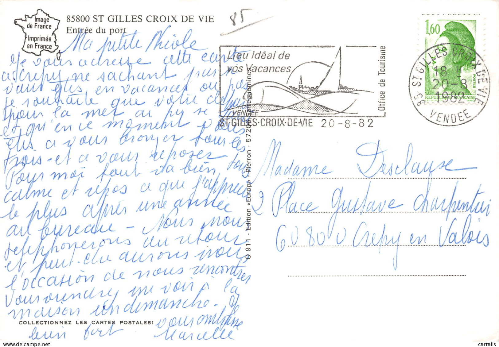 85-SAINT GILLES CROIX DE VIE-N°4180-B/0007 - Saint Gilles Croix De Vie