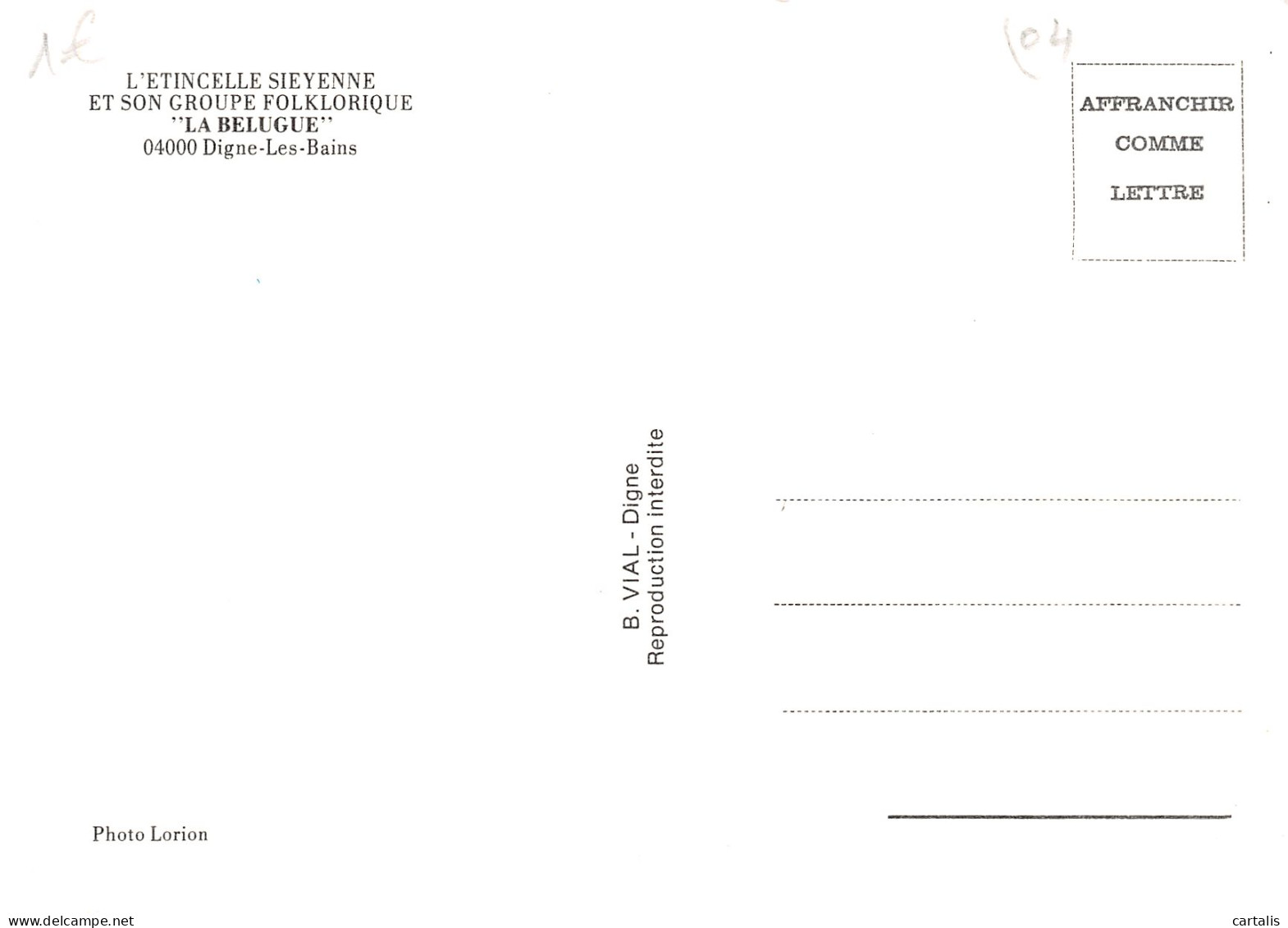 04-DIGNE LES BAINS-N°4180-A/0295 - Digne