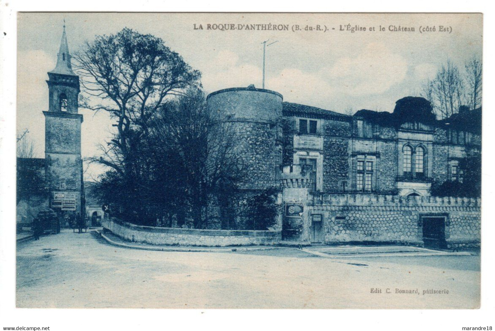 La Roque D'anthéron L'église Et Le Chateau - Andere & Zonder Classificatie