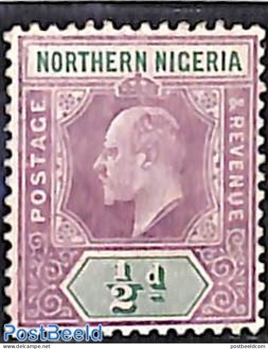 Nigeria 1904 1/2d, Northern Nigeria, Stamp Out Of Set, Unused (hinged) - Andere & Zonder Classificatie