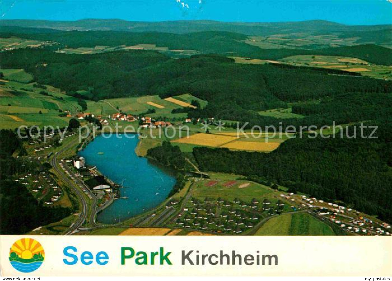 72795669 Kirchheim Hessen See Park Fliegeraufnahme Kirchheim - Other & Unclassified