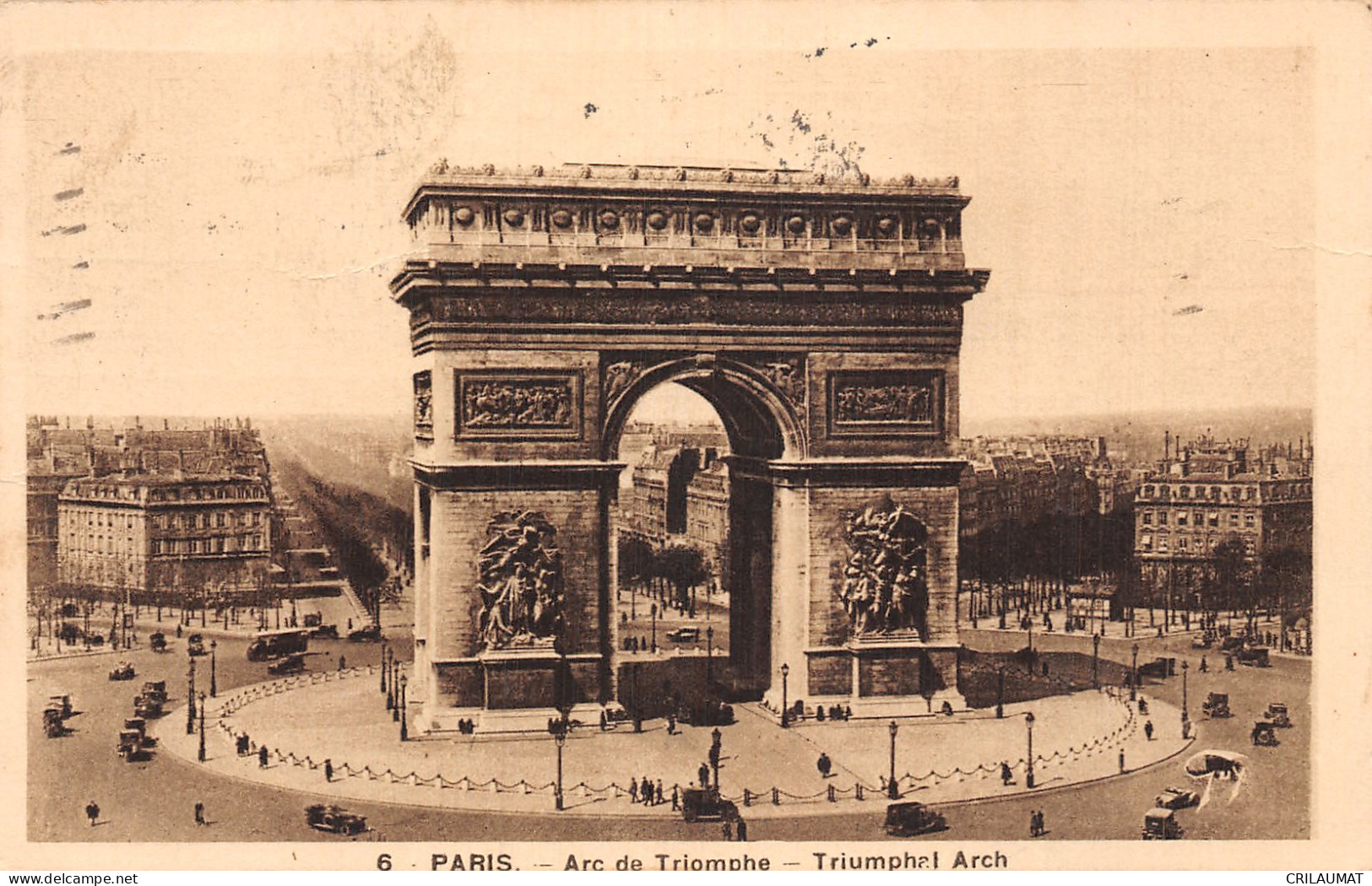 75-PARIS ARC DE TRIOMPHE-N°LP5130-B/0177 - Triumphbogen