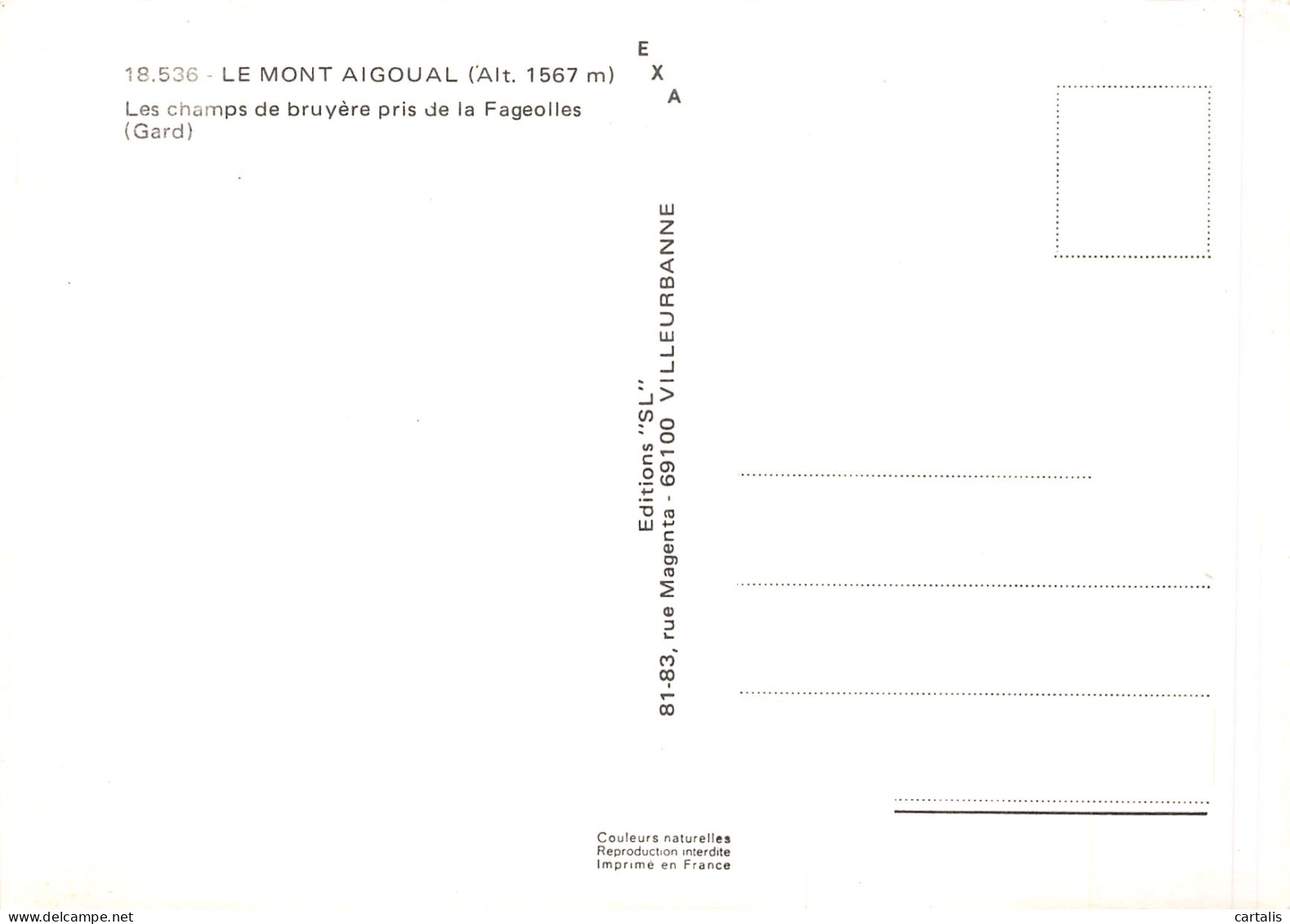 30-LE MONT AIGOUAL-N°4181-B/0193 - Otros & Sin Clasificación