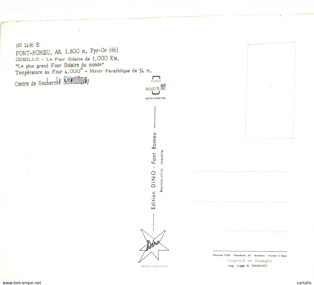 66-FONT ROMEU-N°4181-B/0091 - Other & Unclassified