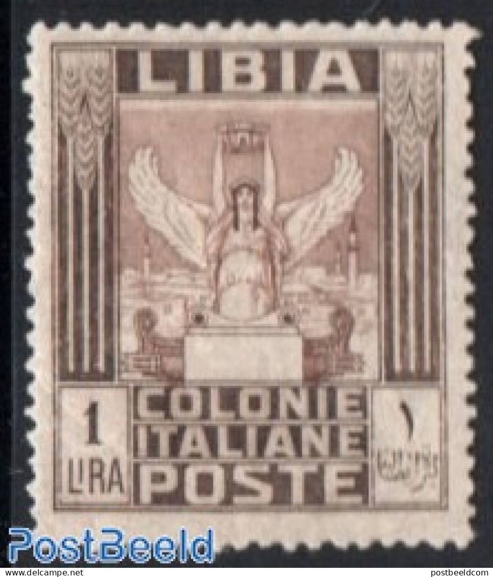 Italian Lybia 1921 1L, Stamp Out Of Set, Unused (hinged) - Libya