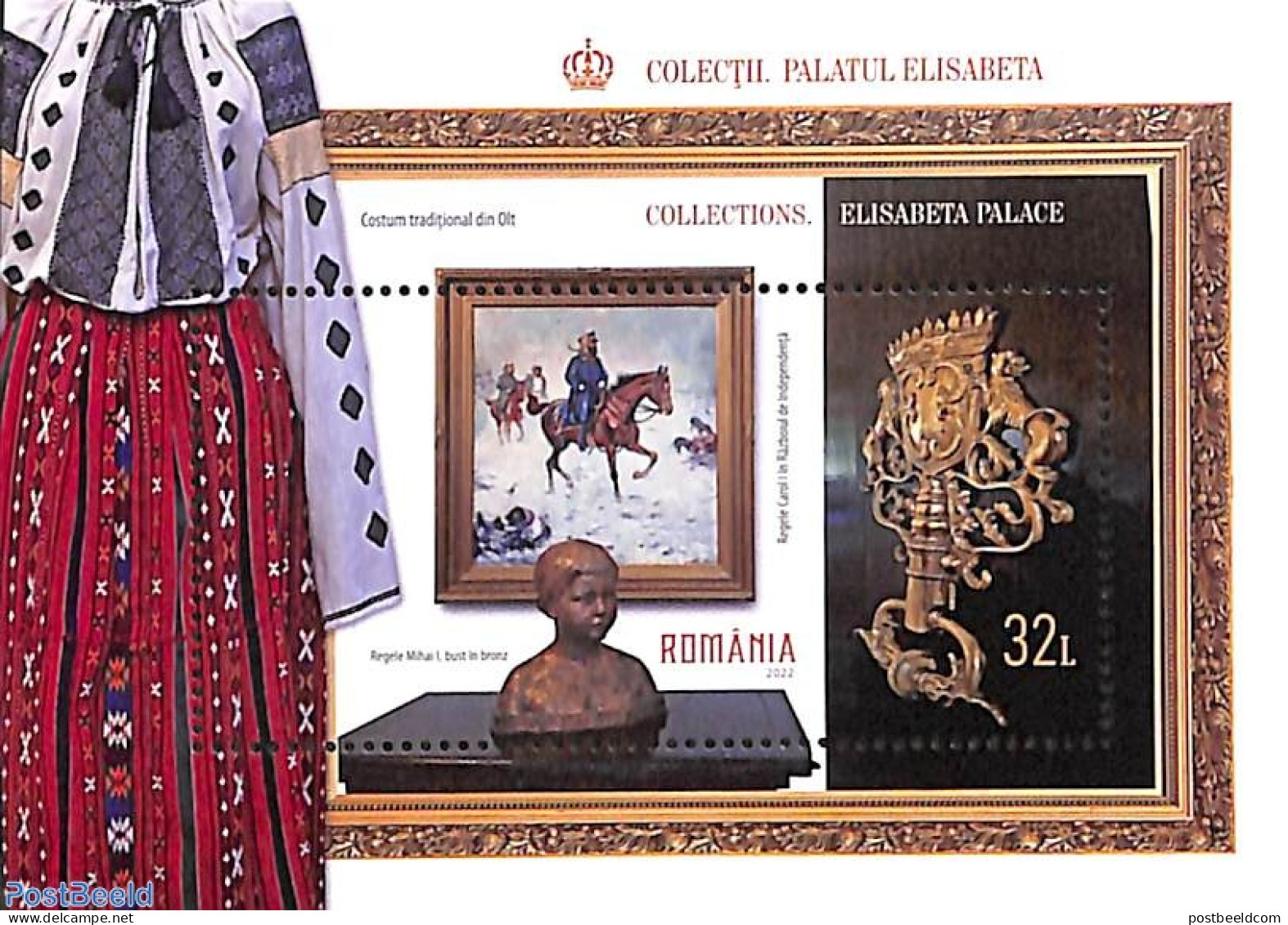 Romania 2022 Elisabeta Palace Collections S/s, Mint NH, Art - Art & Antique Objects - Paintings - Neufs