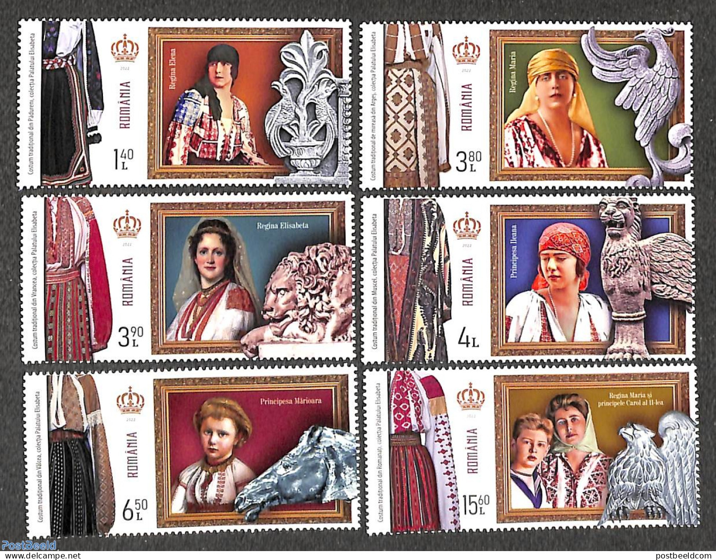 Romania 2022 Elisabeta Palace Collections 6v, Mint NH, Art - Art & Antique Objects - Unused Stamps