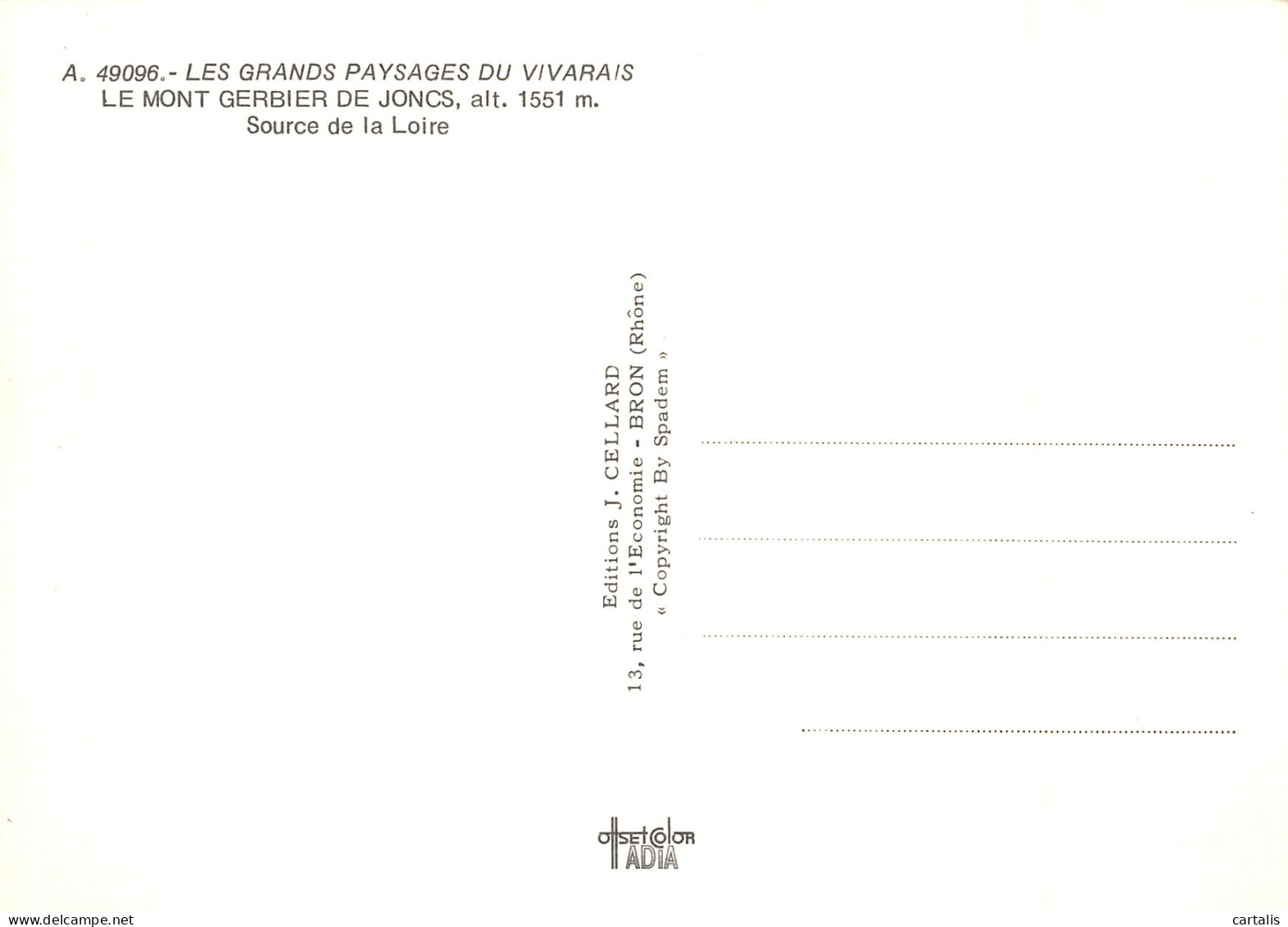 07-LE MONT GERBIER DE JONCS-N°4181-A/0329 - Altri & Non Classificati