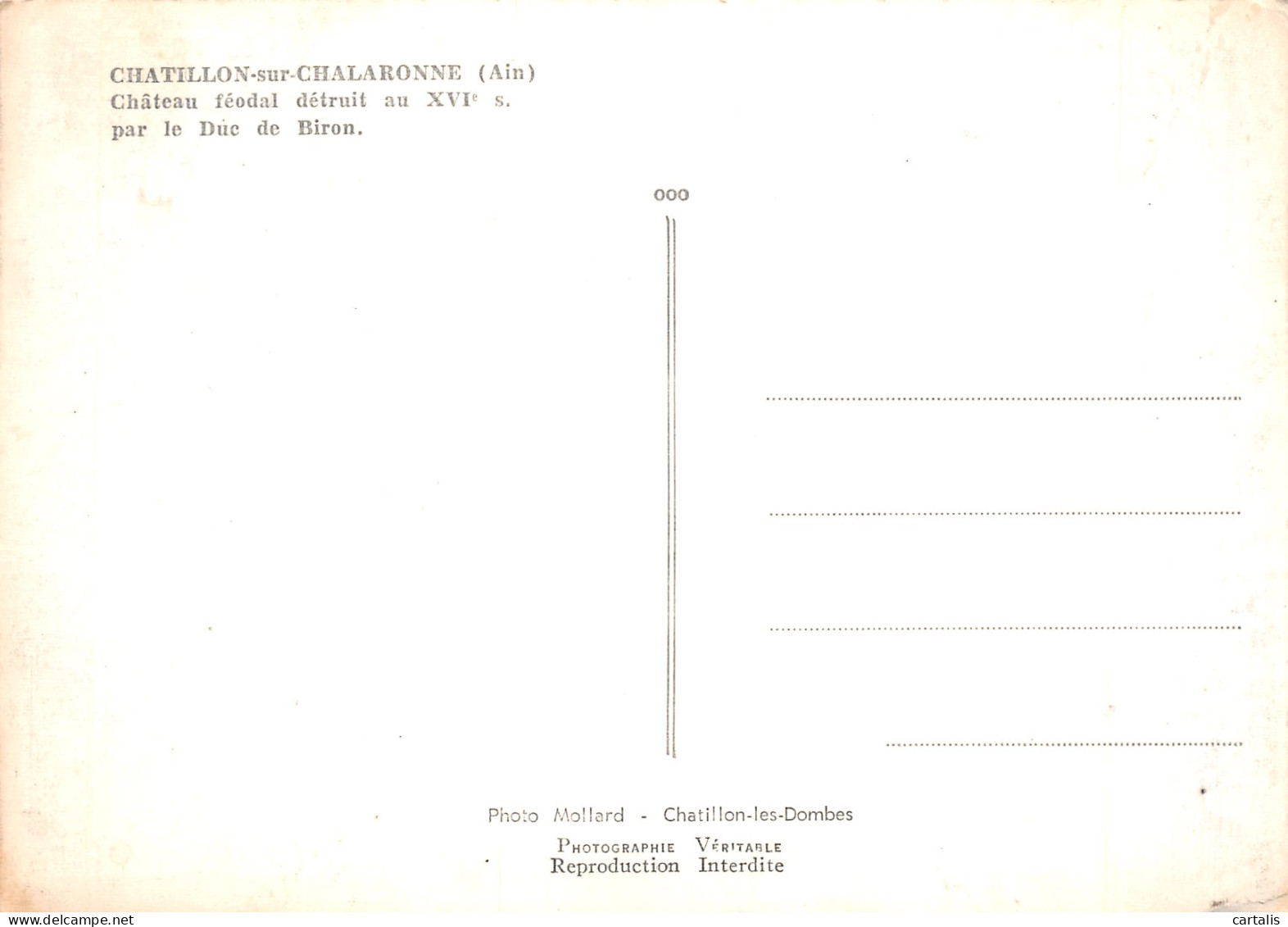 01-CHATILLON SUR CHALARONNE-N°4181-A/0299 - Châtillon-sur-Chalaronne