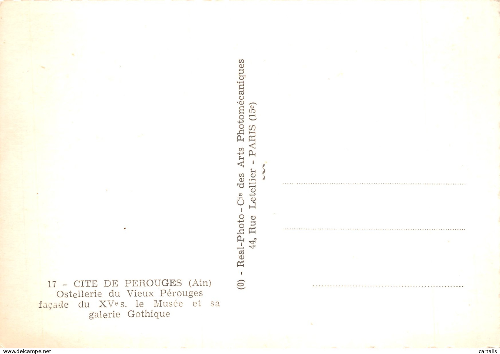 01-CITE DE PEROUGES-N°4181-A/0237 - Unclassified