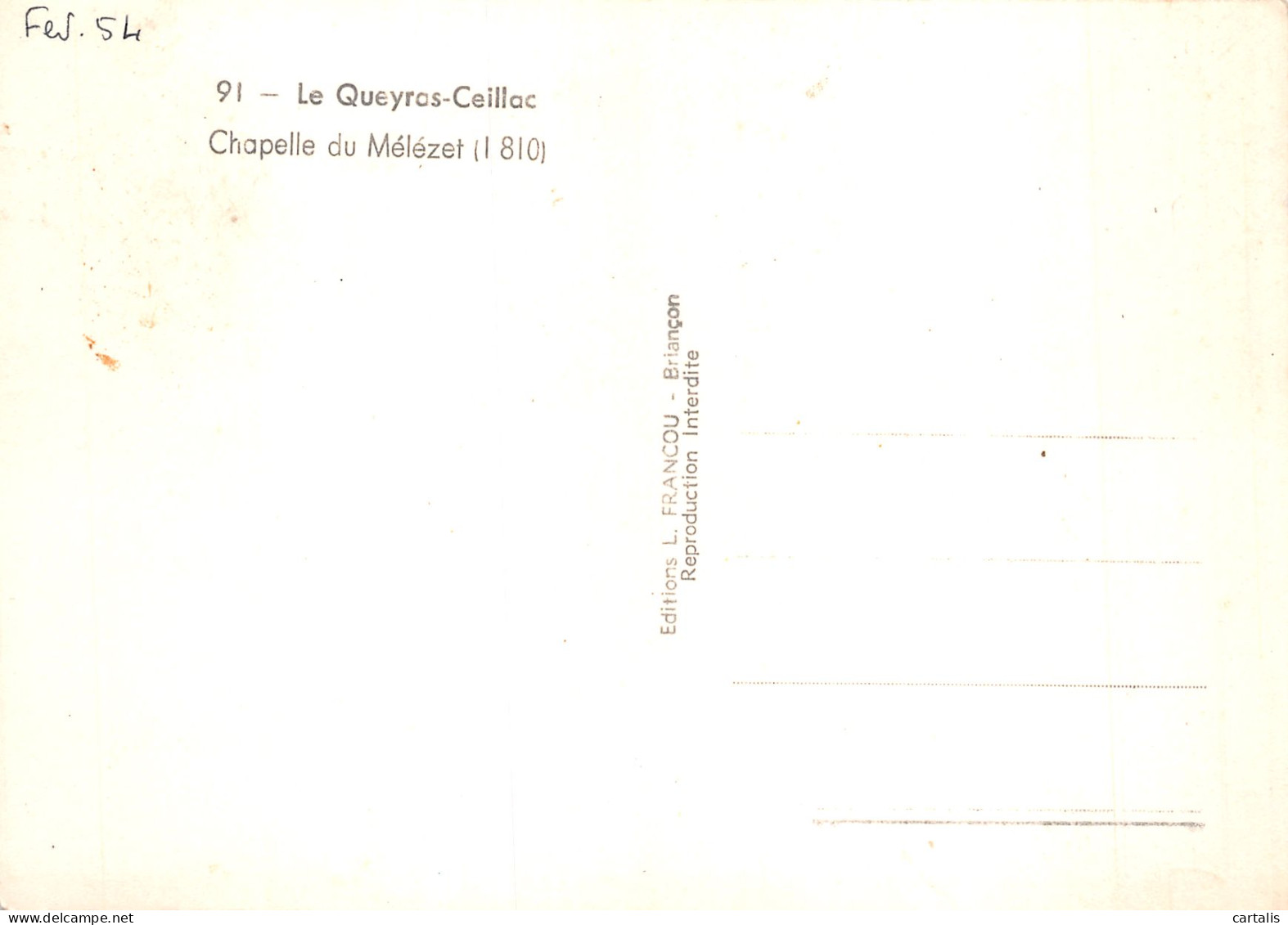 05-LE QUEYRAS CEILLAC-N°4181-A/0175 - Andere & Zonder Classificatie