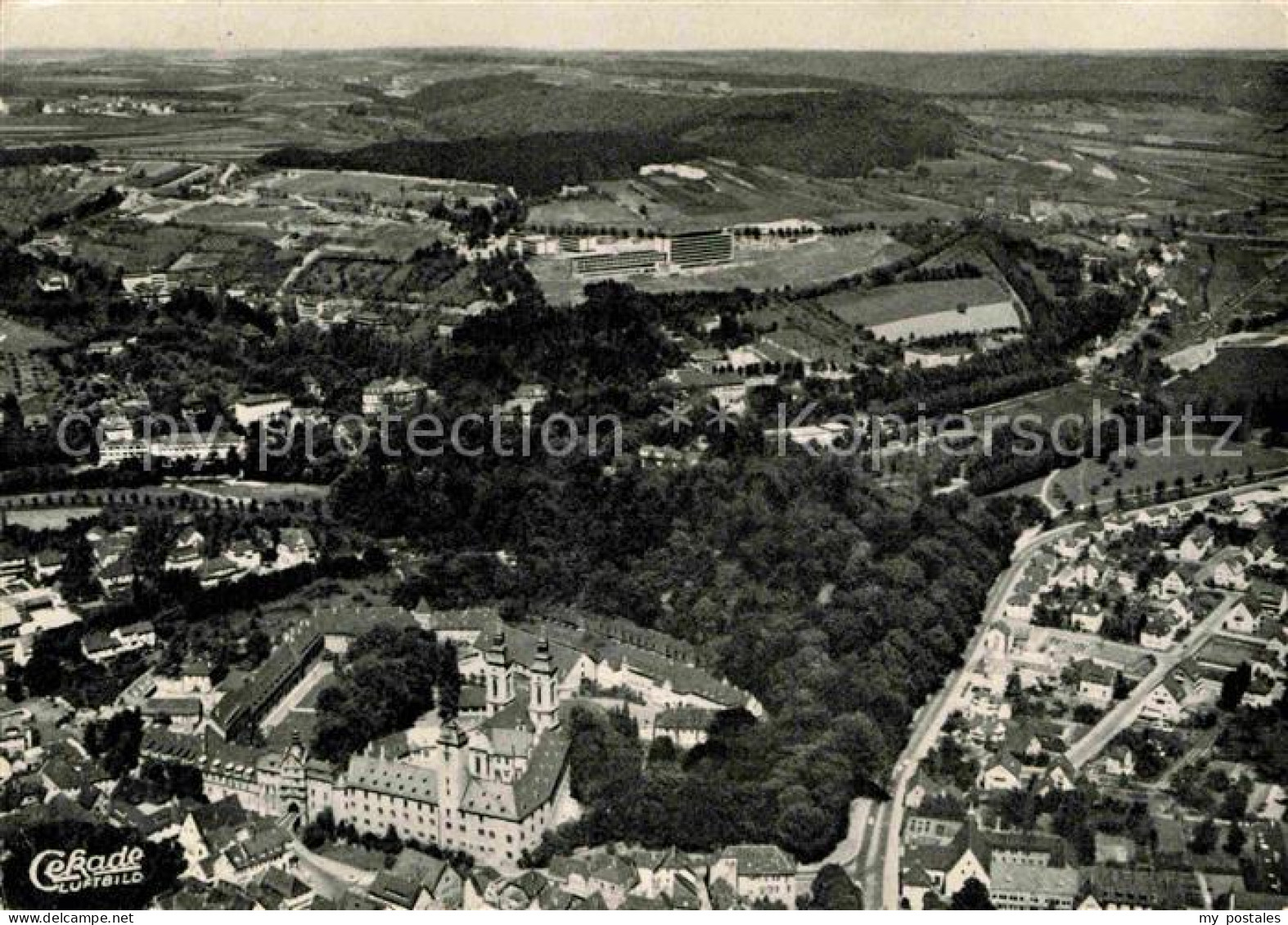 72795567 Bad Mergentheim Fliegeraufnahme Schloss Und Kurviertel Bad Mergentheim - Bad Mergentheim