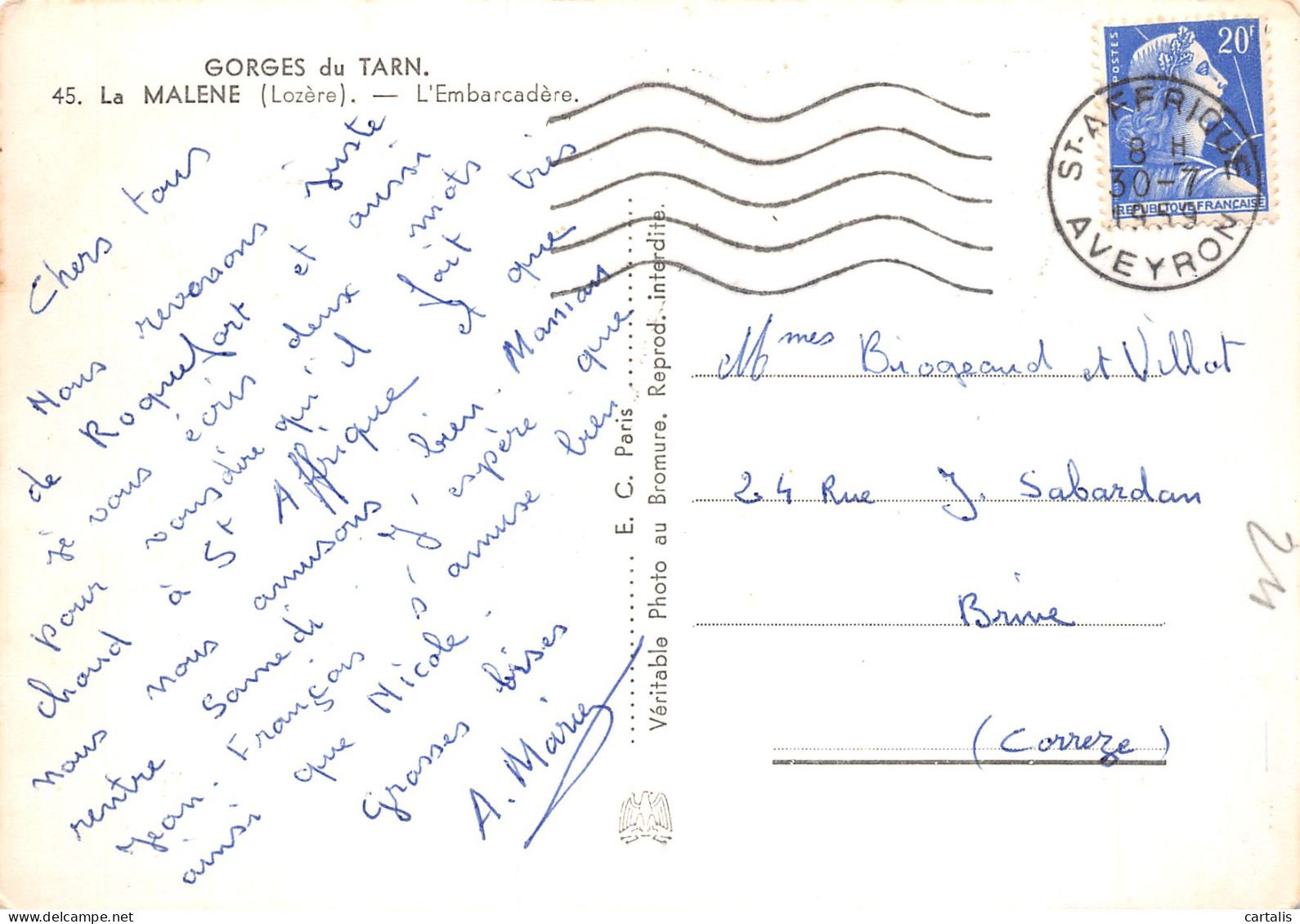 48-LES GORGES DU TARN LA MALENE-N°4181-A/0105 - Other & Unclassified