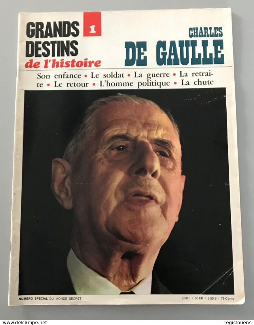 Grands Destins De L'histoire N° 1 : Charles De Gaulle - Sonstige & Ohne Zuordnung