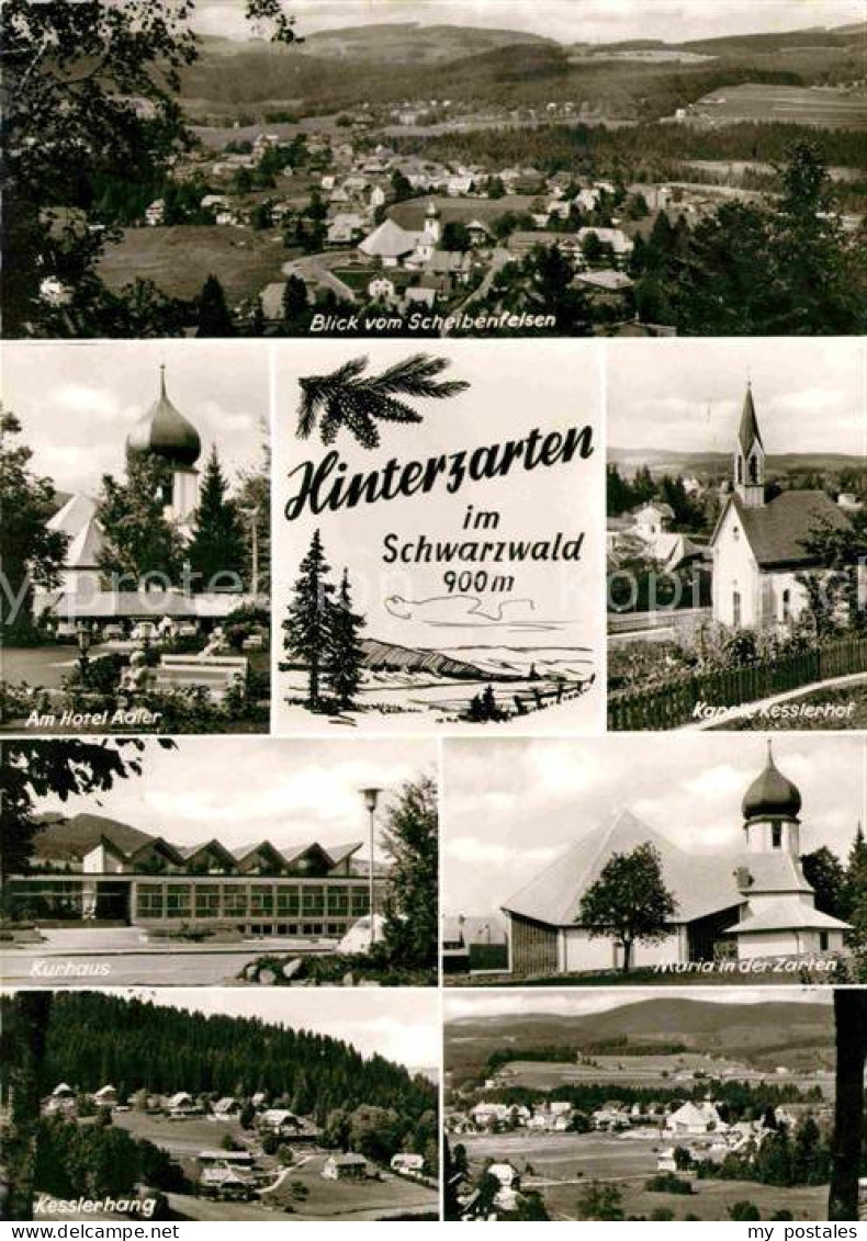 72795536 Hinterzarten Blick Vom Scheibenfelsen Kapelle Kesslerhof Hotel Adler Hi - Hinterzarten