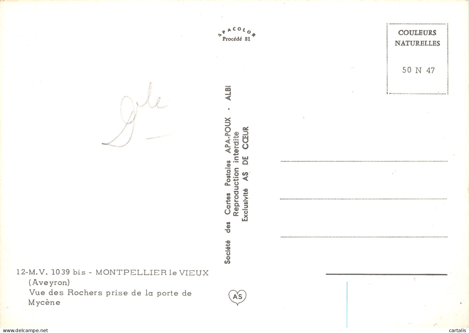 12-MONTPELLIER LE VIEUX-N°4180-D/0321 - Andere & Zonder Classificatie