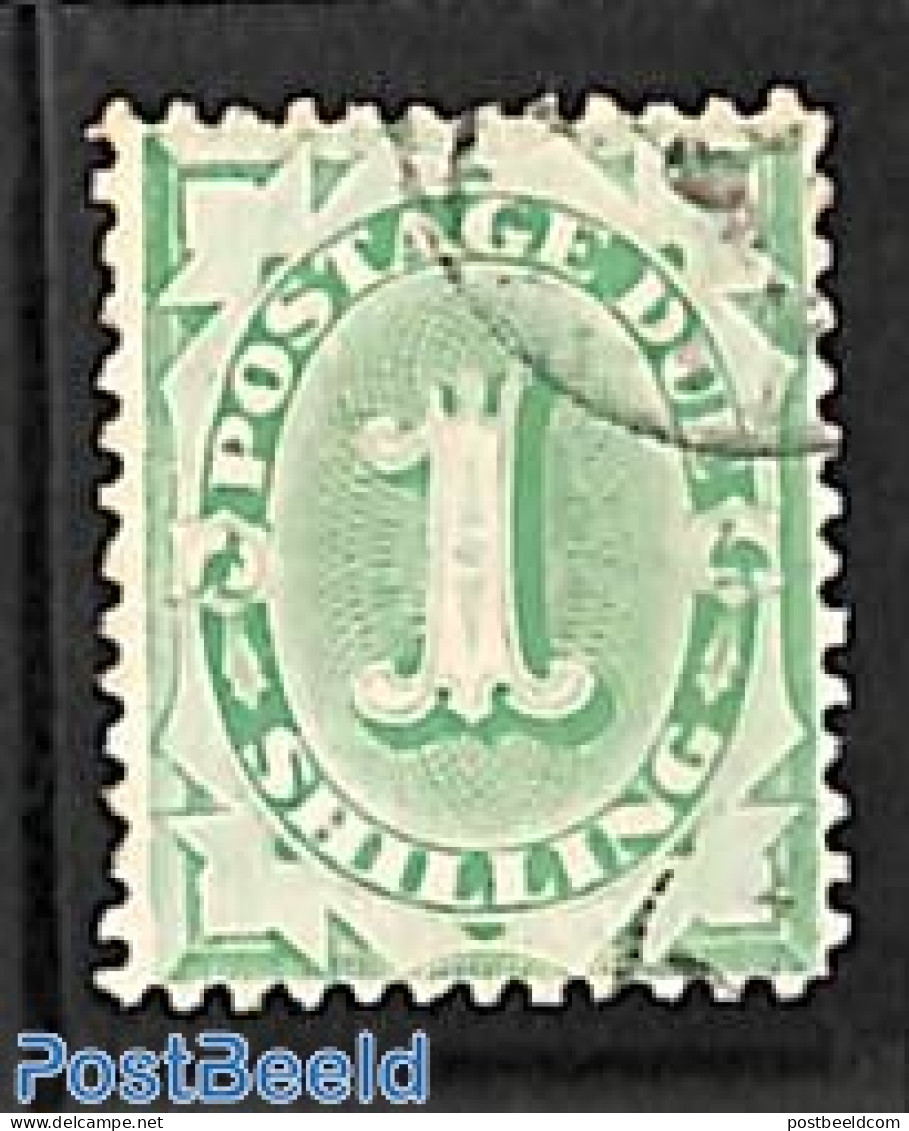 Australia 1902 1sh, Postage Due, Type II, Perf. 12:11.5, Used, Used Stamps - Otros & Sin Clasificación