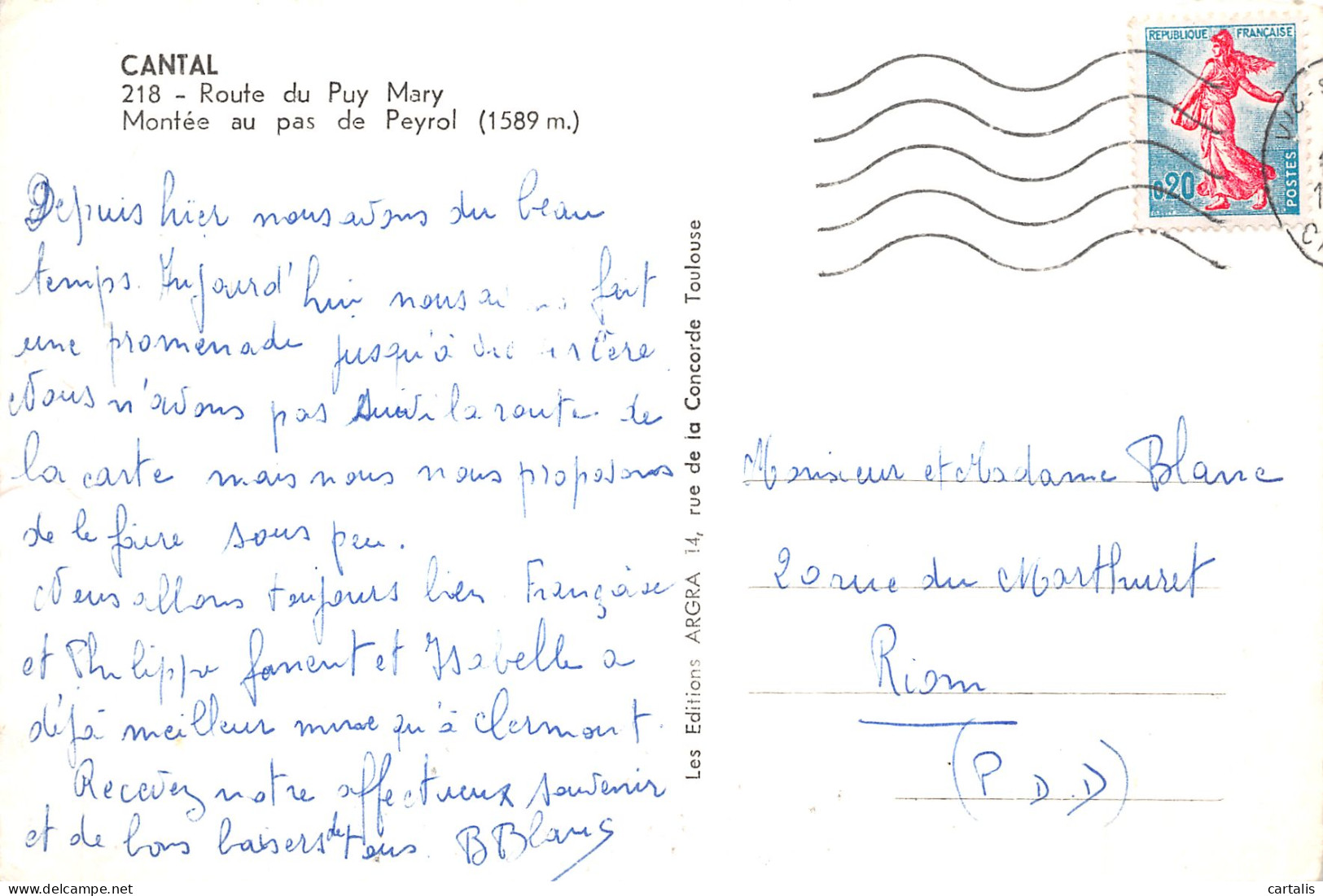 15-ROUTE DU PUY MARY-N°4180-D/0129 - Autres & Non Classés