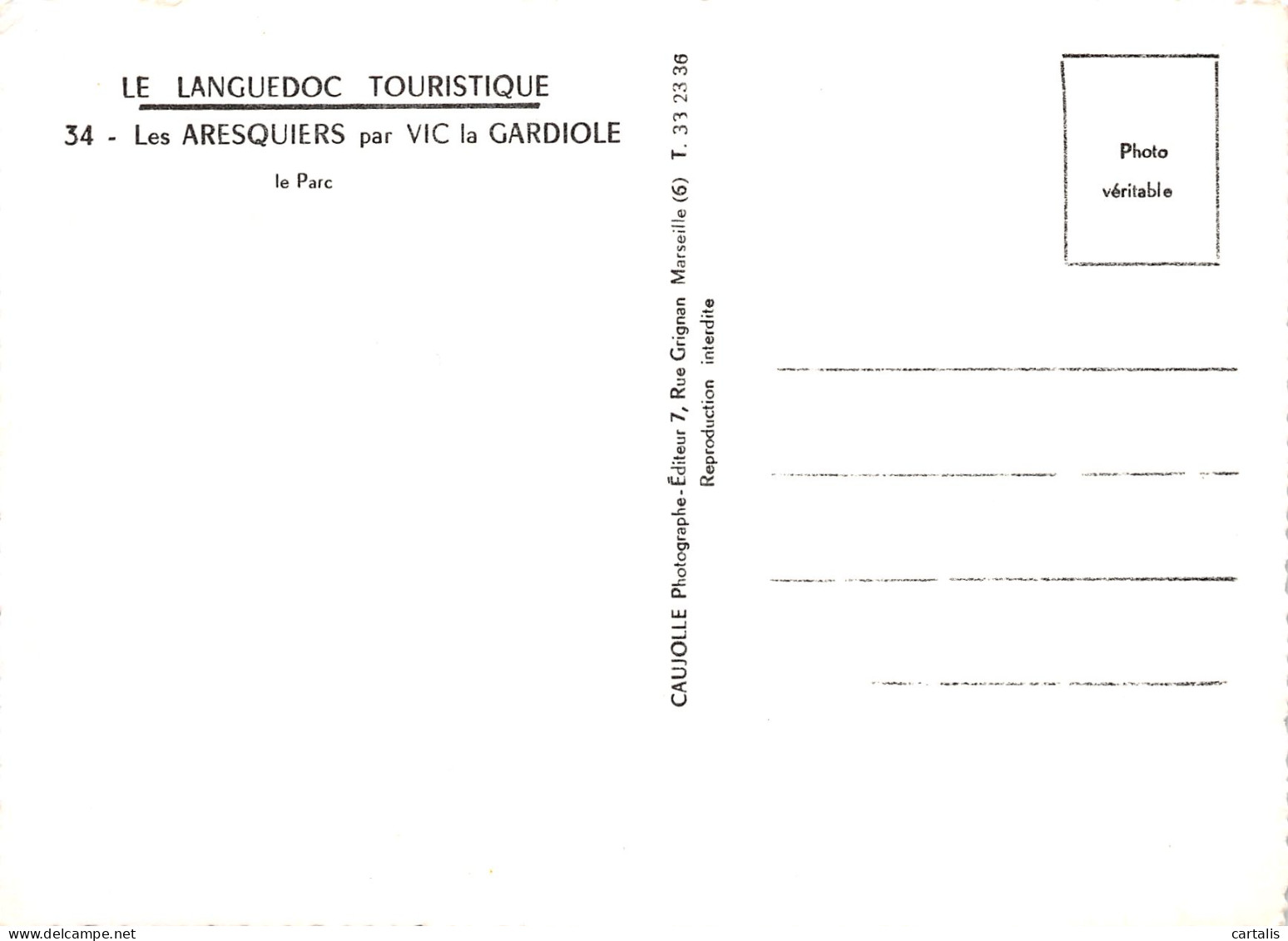 34-VIC LA GARDIOLE LES ARESQUIERS -N°4180-D/0115 - Sonstige & Ohne Zuordnung