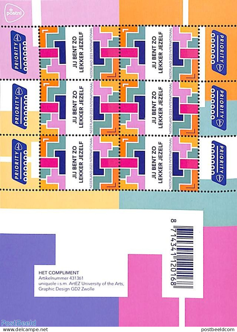 Netherlands 2023 Het Compliment M/s, Mint NH - Unused Stamps