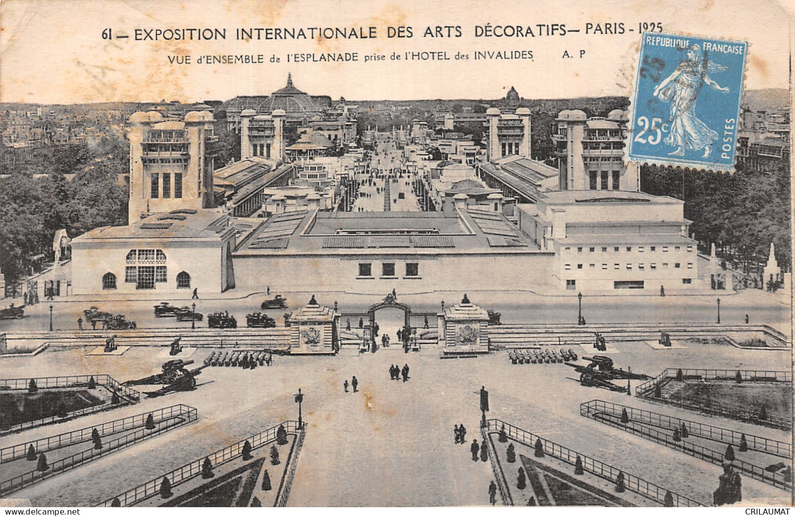 75-PARIS EXPOSITION INTERNATIONALE DES ARTS DECORATIFS 1925 ESPLANADE-N°LP5130-F/0007 - Exhibitions
