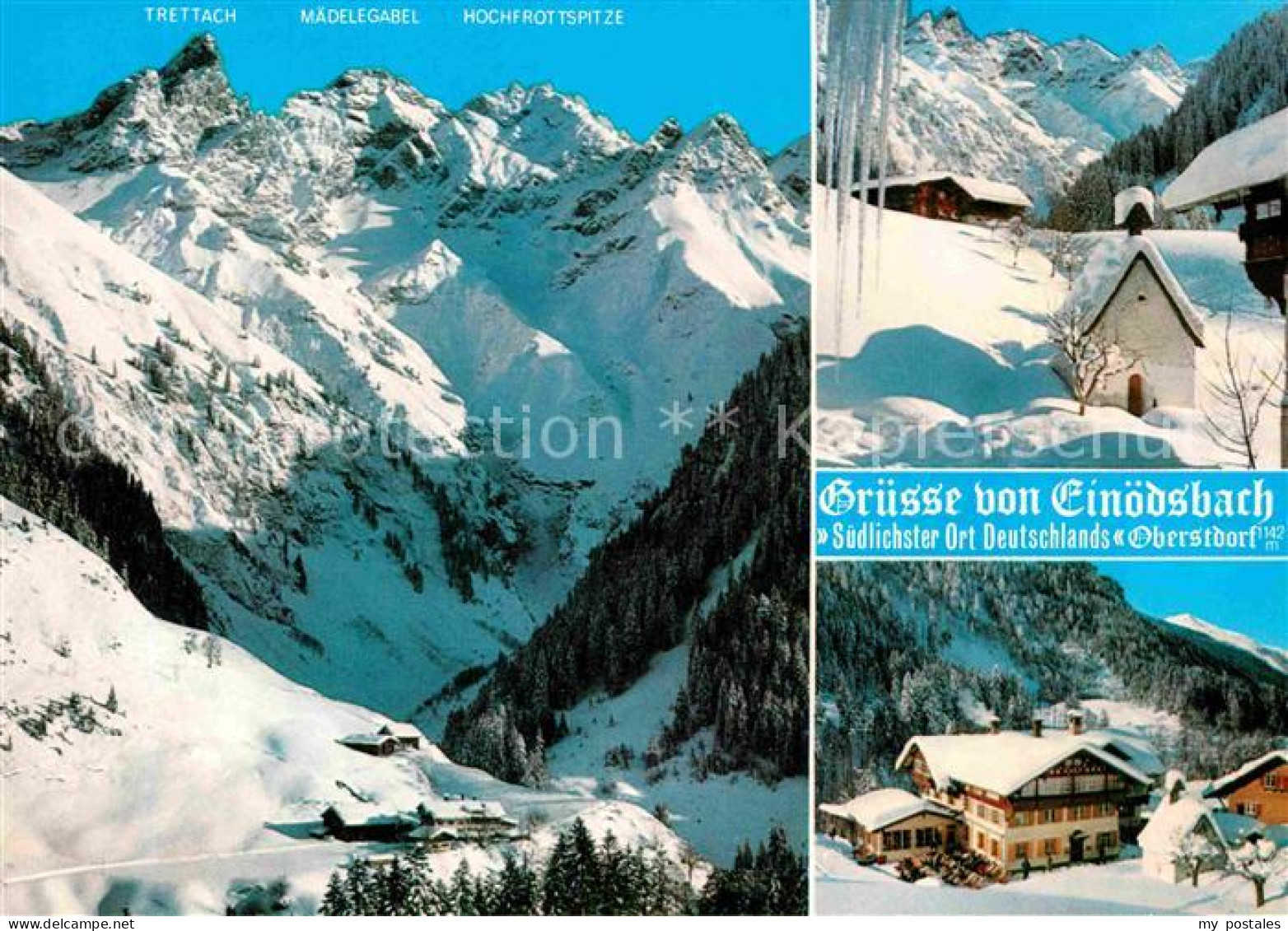 72795346 Oberstdorf Einoedsbach Trettach Maedelegabel Hochfrottspitze Oberstdorf - Oberstdorf