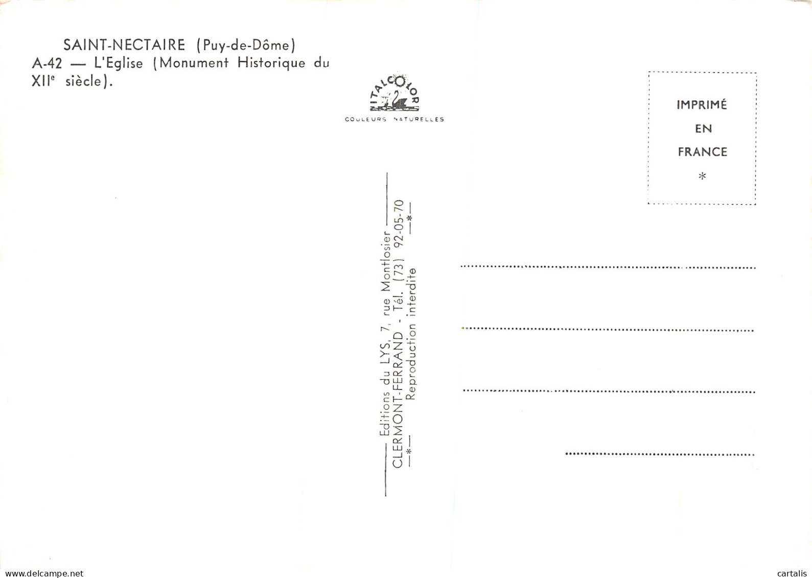 63-SAINT NECTAIRE-N°4182-A/0043 - Saint Nectaire