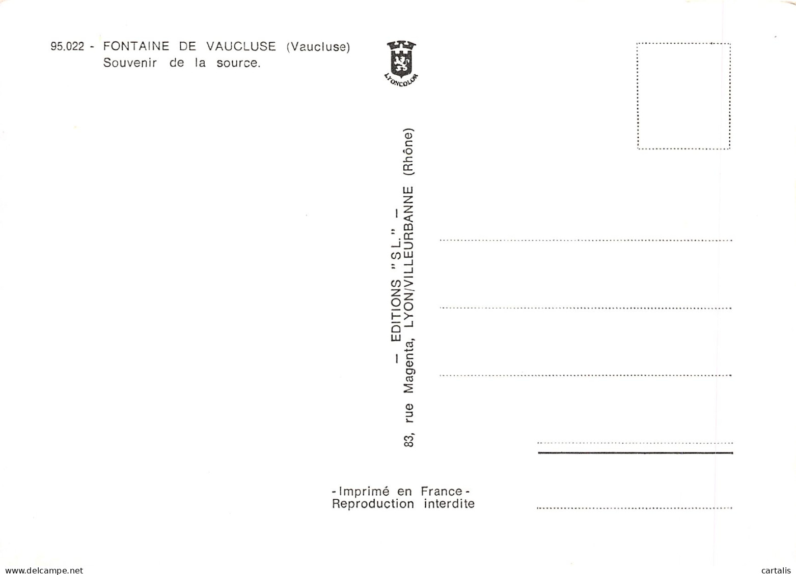 84-FONTAINE DE VAUCLUSE-N°4181-D/0359 - Otros & Sin Clasificación