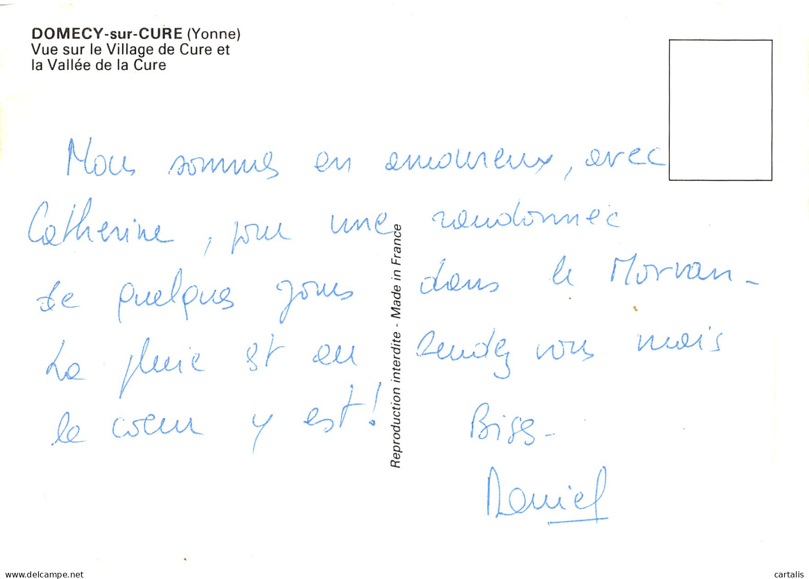 89-DOMECY SUR CURE-N°4181-D/0245 - Other & Unclassified
