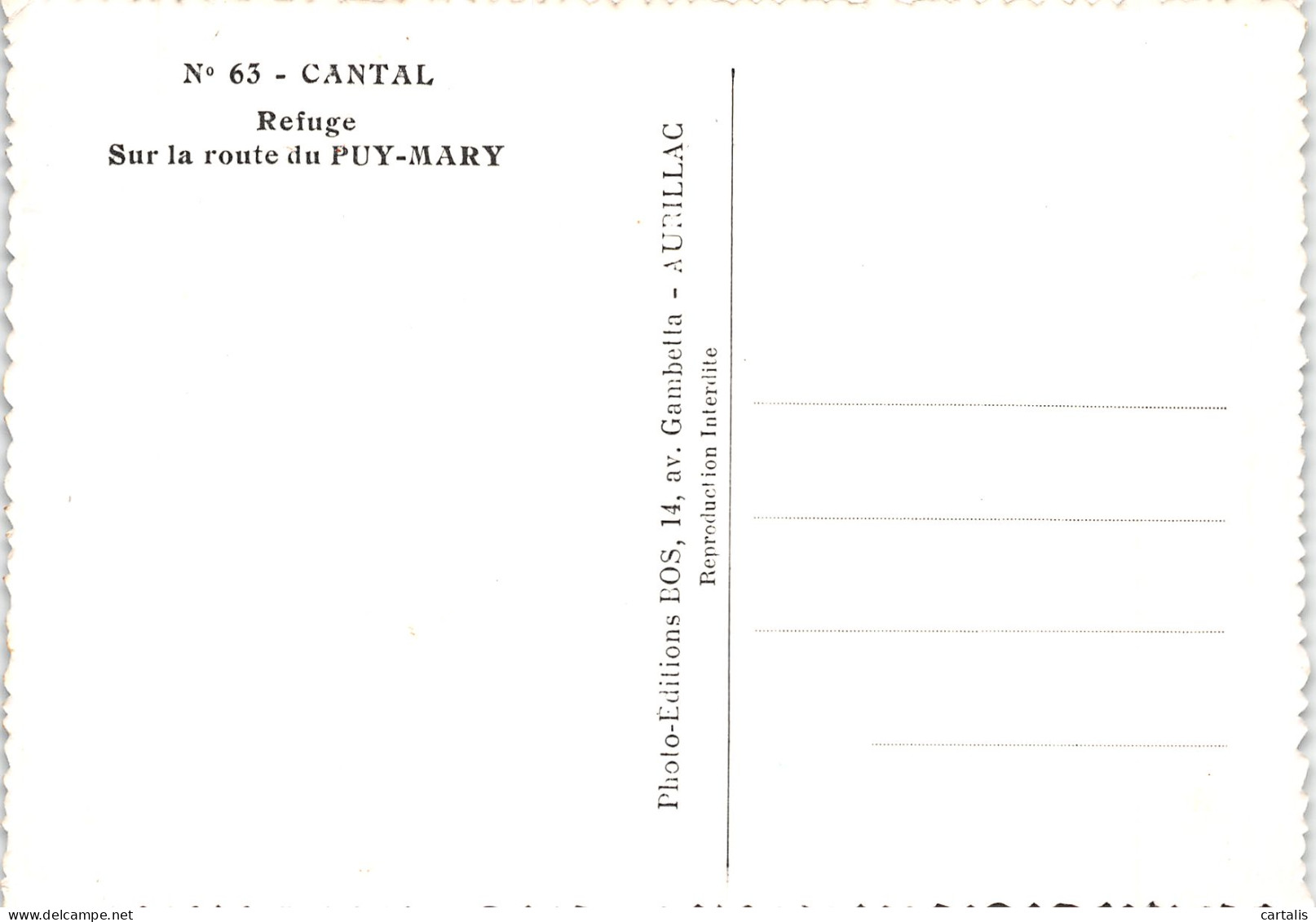 15-LE PUY MARY-N°4181-D/0099 - Other & Unclassified