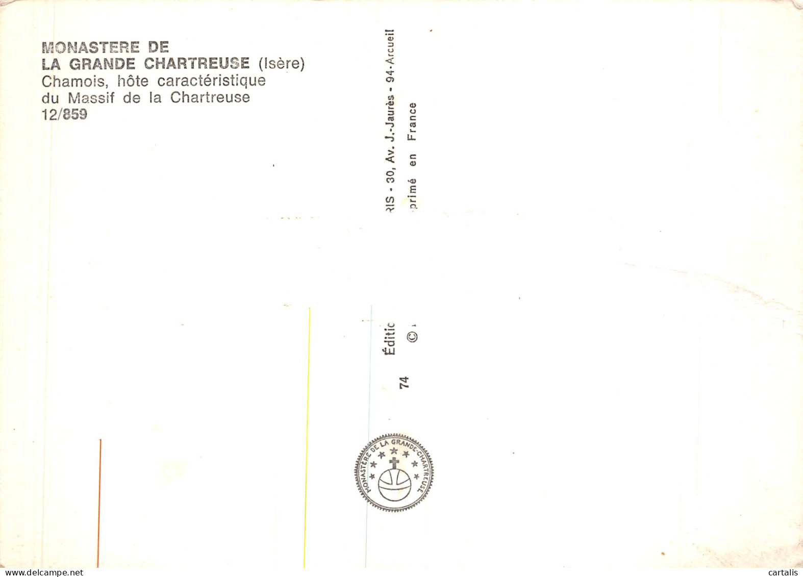 38-LA GRANDE CHARTREUSE-N°4181-D/0021 - Other & Unclassified