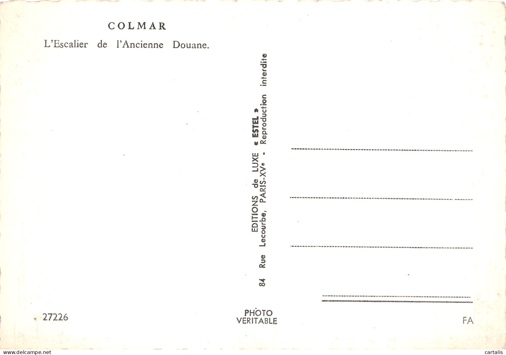68-COLMAR-N°4181-D/0015 - Colmar