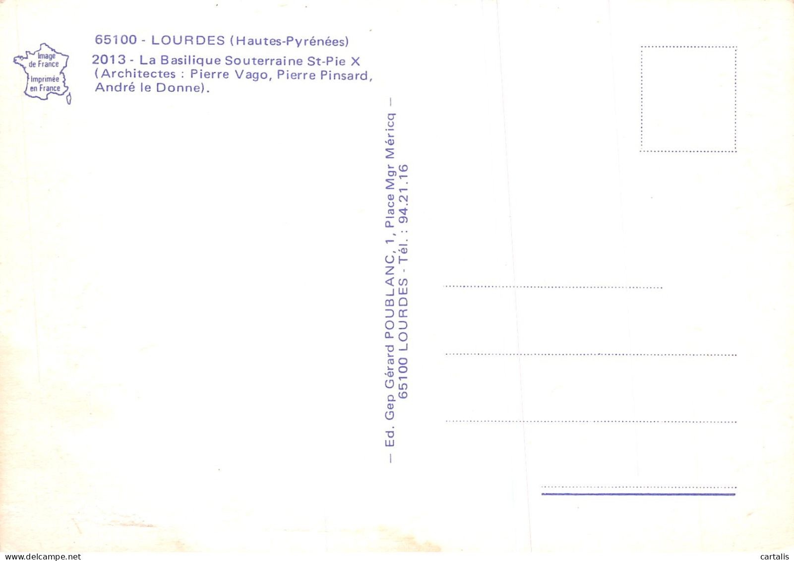 65-LOURDES-N°4181-C/0389 - Lourdes