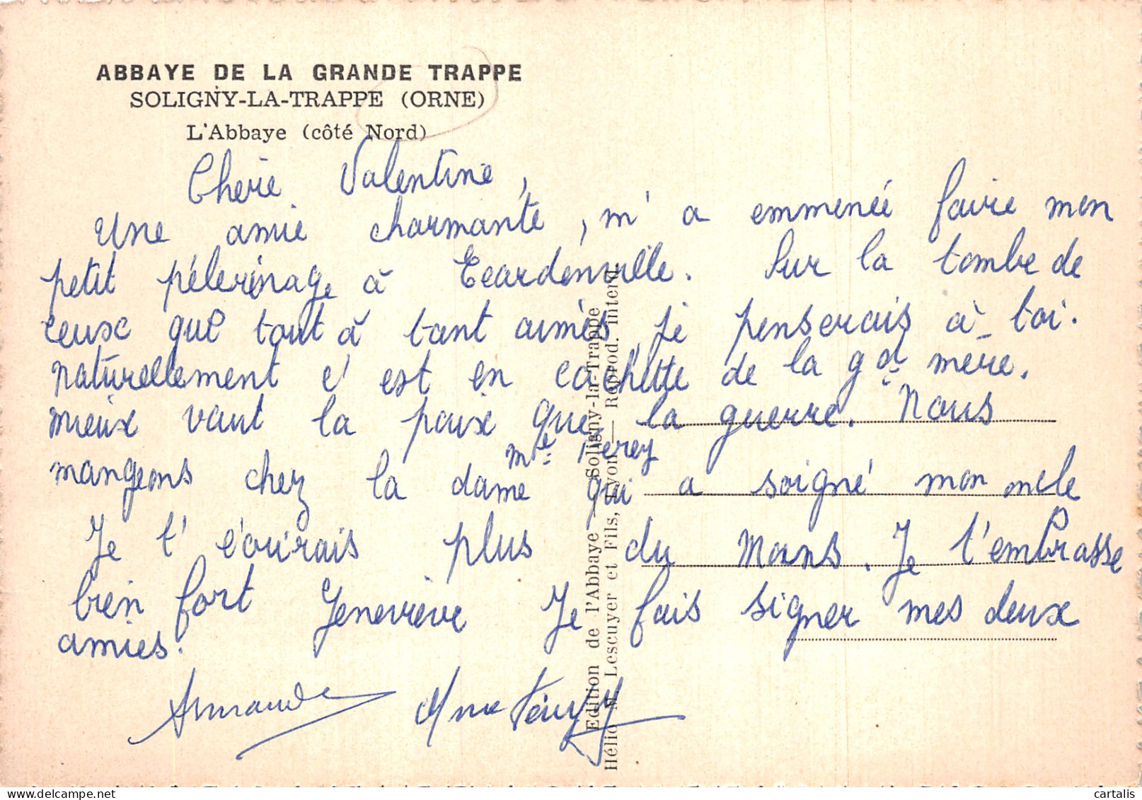 61-SOLIGNY LA TRAPPE-N°4181-C/0171 - Andere & Zonder Classificatie