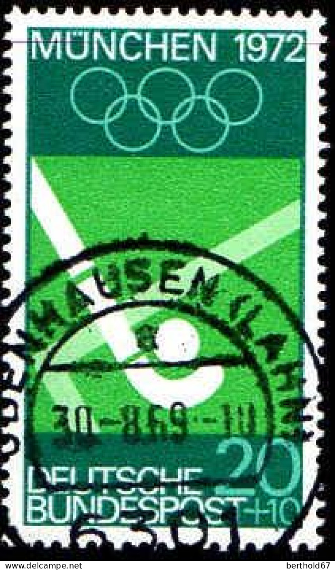 RFA Poste Obl Yv: 450/453 Préludes Aux Jeux Olympiques D'été Munich (Beau Cachet Rond) (Thème) - Sommer 1972: München