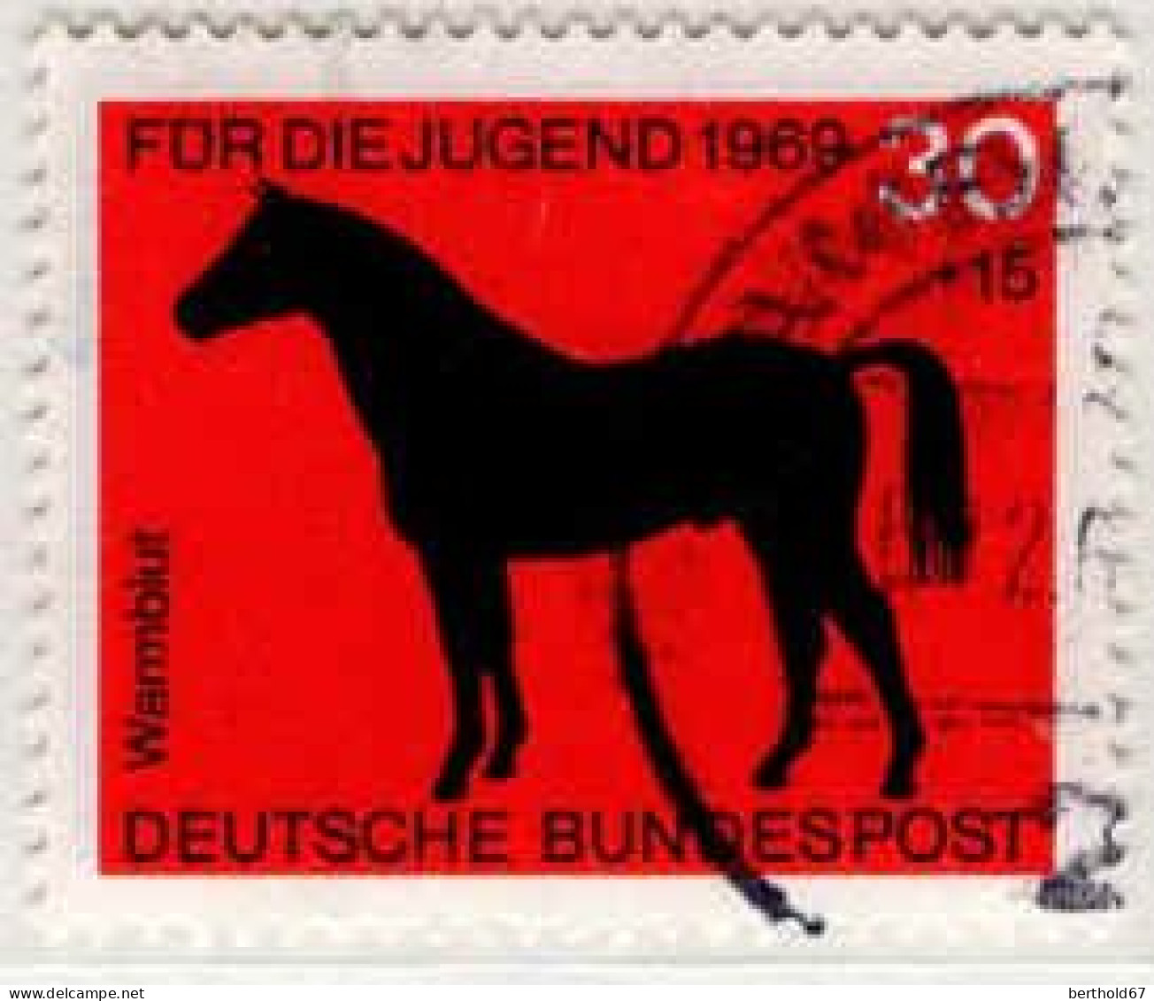 RFA Poste Obl Yv: 441/444 Für Die Jugend Chevaux (Thème) - Cavalli