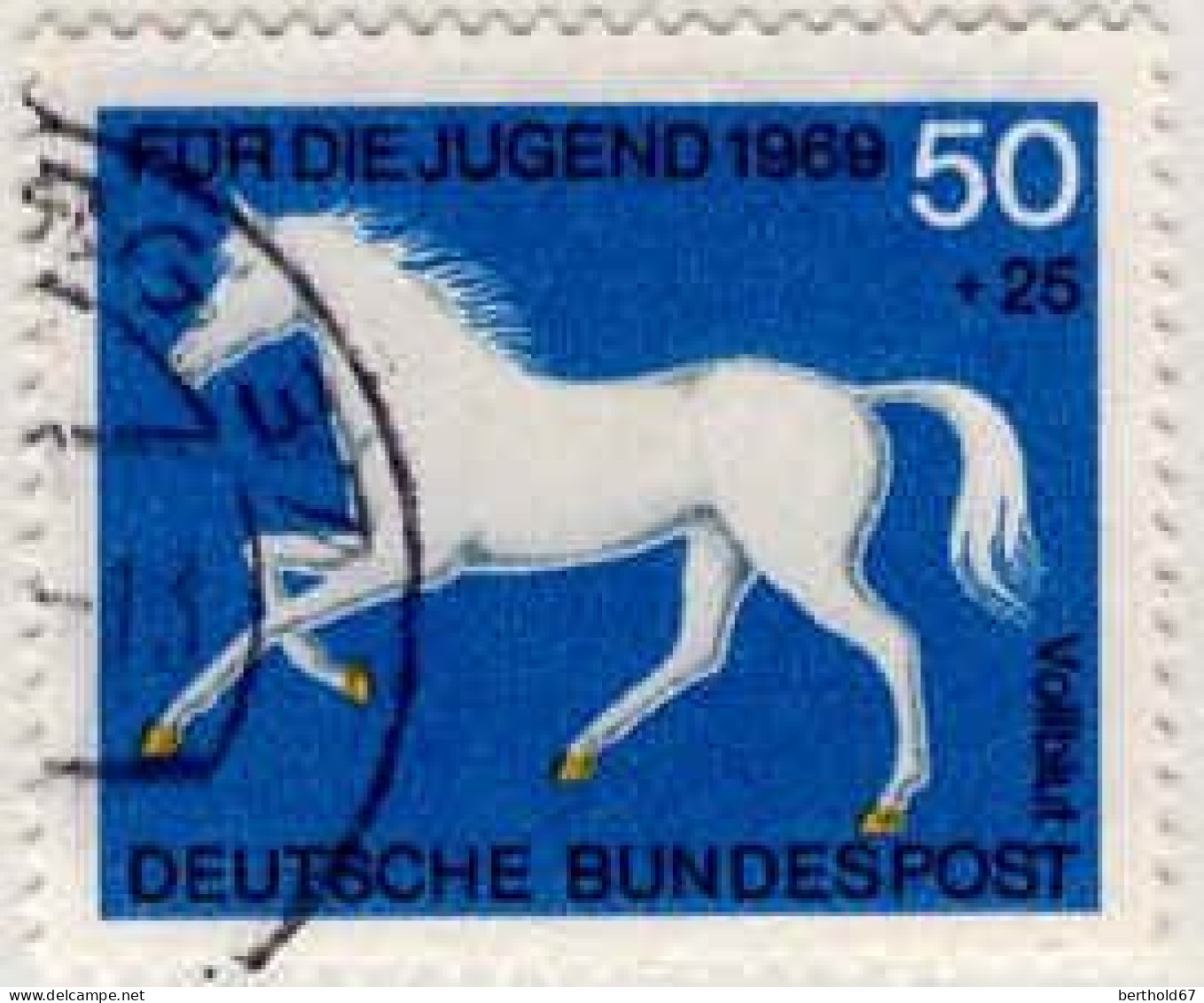 RFA Poste Obl Yv: 441/444 Für Die Jugend Chevaux (Thème) - Horses