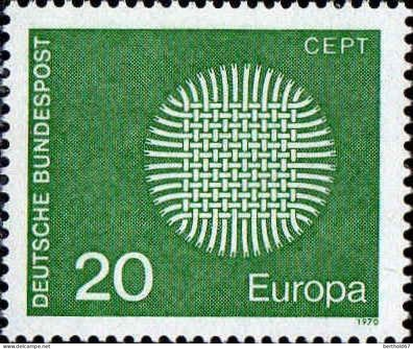 RFA Poste N** Yv: 483/484 Europa Cept Tissage En Forme De Soleil (Thème) - 1970