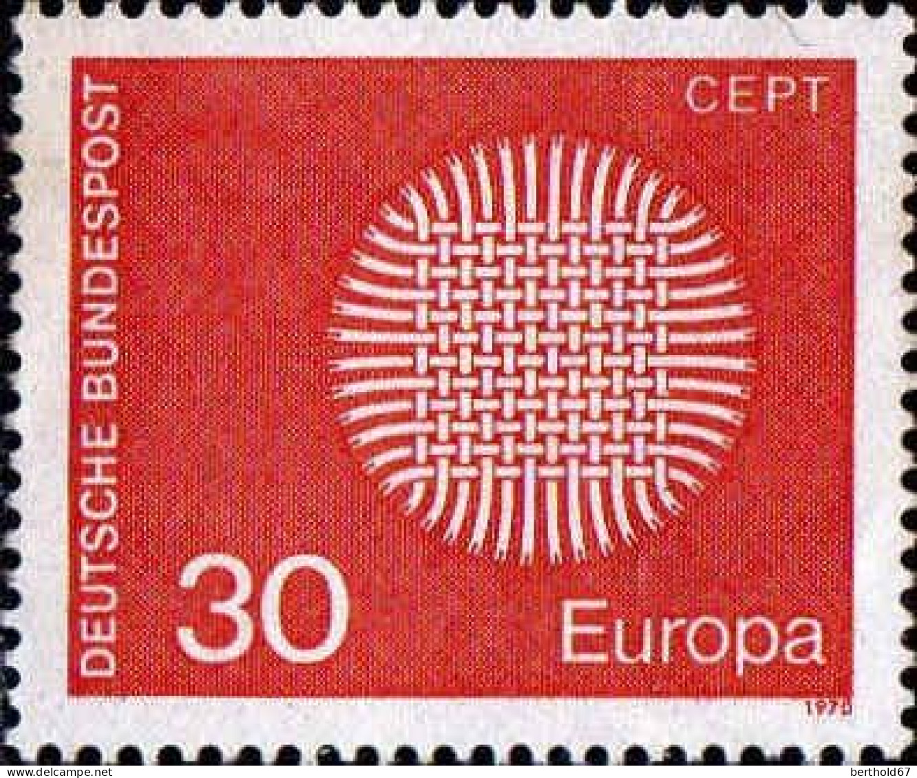 RFA Poste N** Yv: 483/484 Europa Cept Tissage En Forme De Soleil (Thème) - 1970