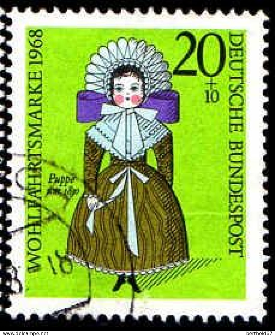 RFA Poste Obl Yv: 436/439 Wohlfahrtsmarke Poupées (TB Cachet Rond) (Thème) - Dolls