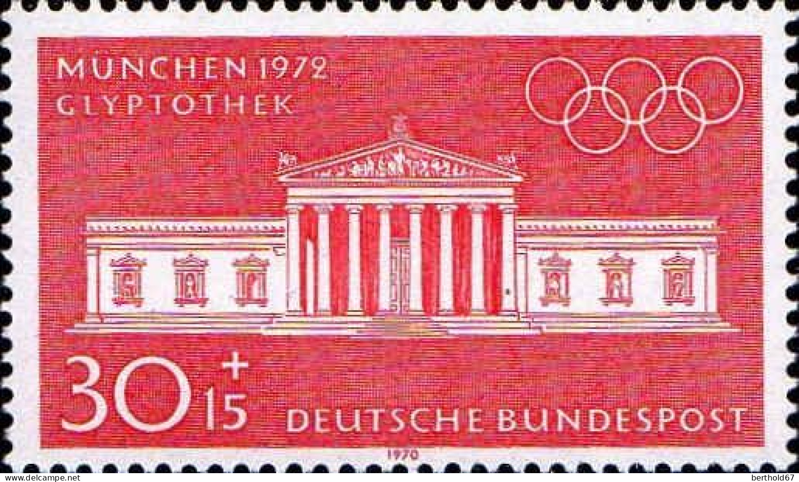 RFA Poste N** Yv: 487/490 Jeux Olympiques D'été Munich Edifices Munichois (Thème) - Sommer 1972: München