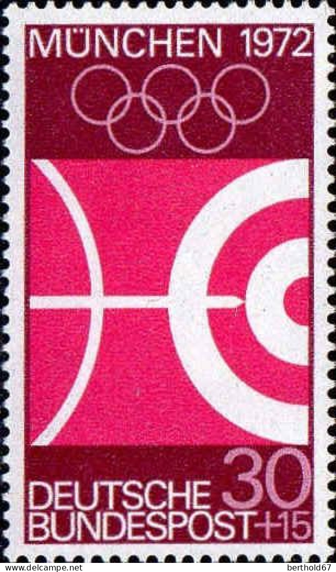 RFA Poste N** Yv: 450/453 Préludes Aux Jeux Olympiques D'été Munich (Thème) - Sommer 1972: München