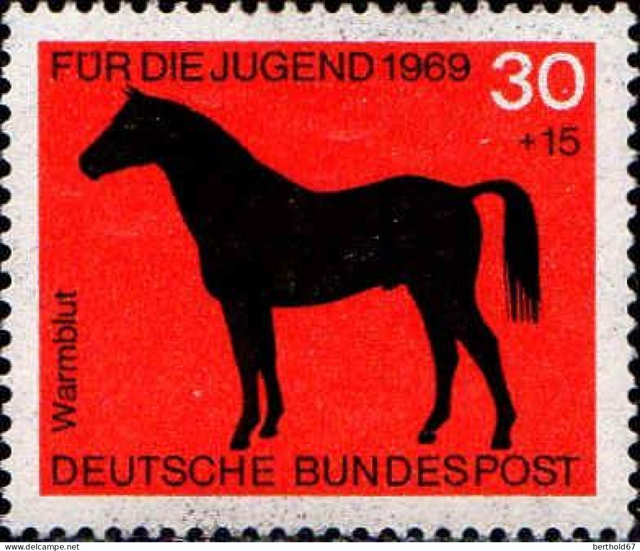 RFA Poste N** Yv: 441/444 Für Die Jugend Chevaux (Thème) - Pferde