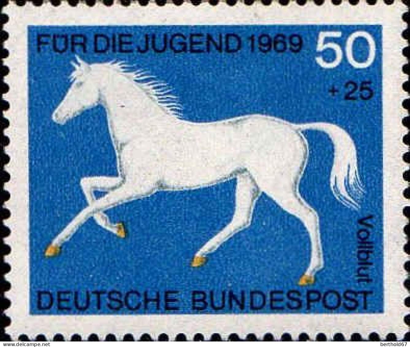 RFA Poste N** Yv: 441/444 Für Die Jugend Chevaux (Thème) - Horses