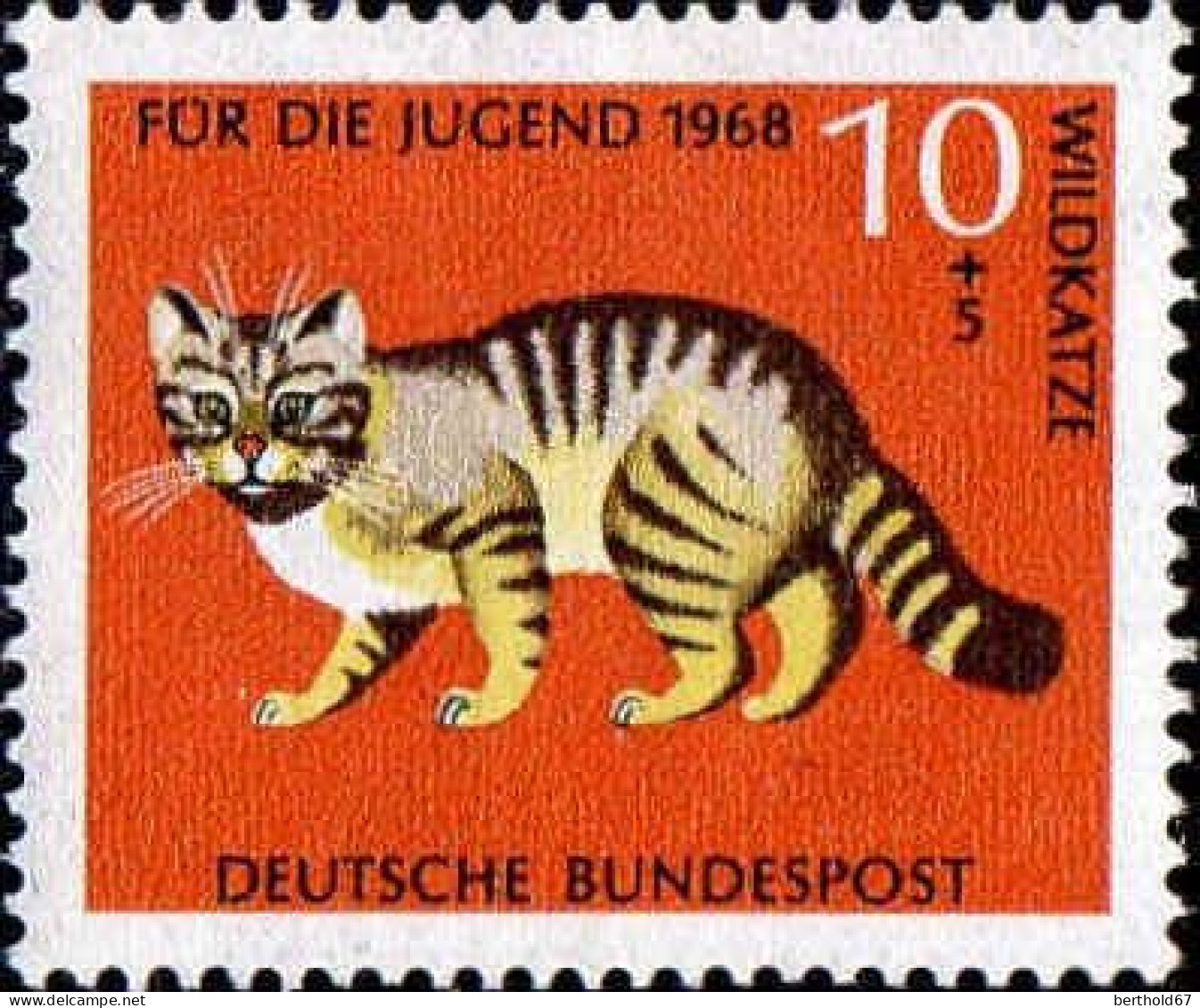 RFA Poste N** Yv: 414/417 Für Die Jugend Faune Menacés De Disparition (Thème) - Gatti