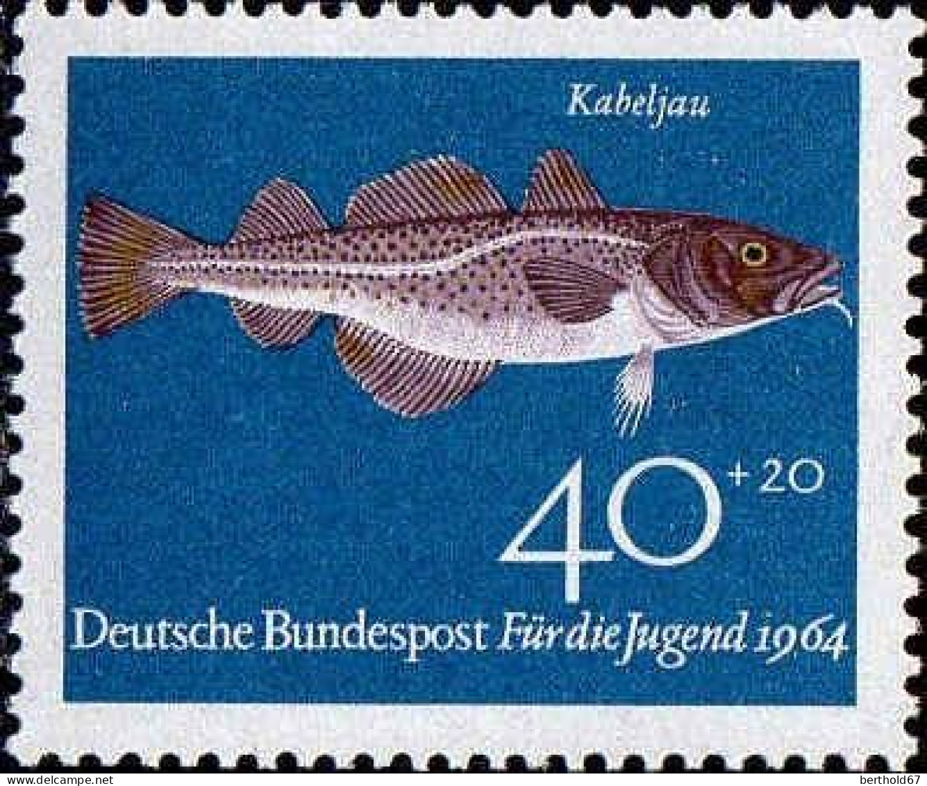 RFA Poste N** Yv: 284/287 Für Die Jugend Poissons (Thème) - Poissons