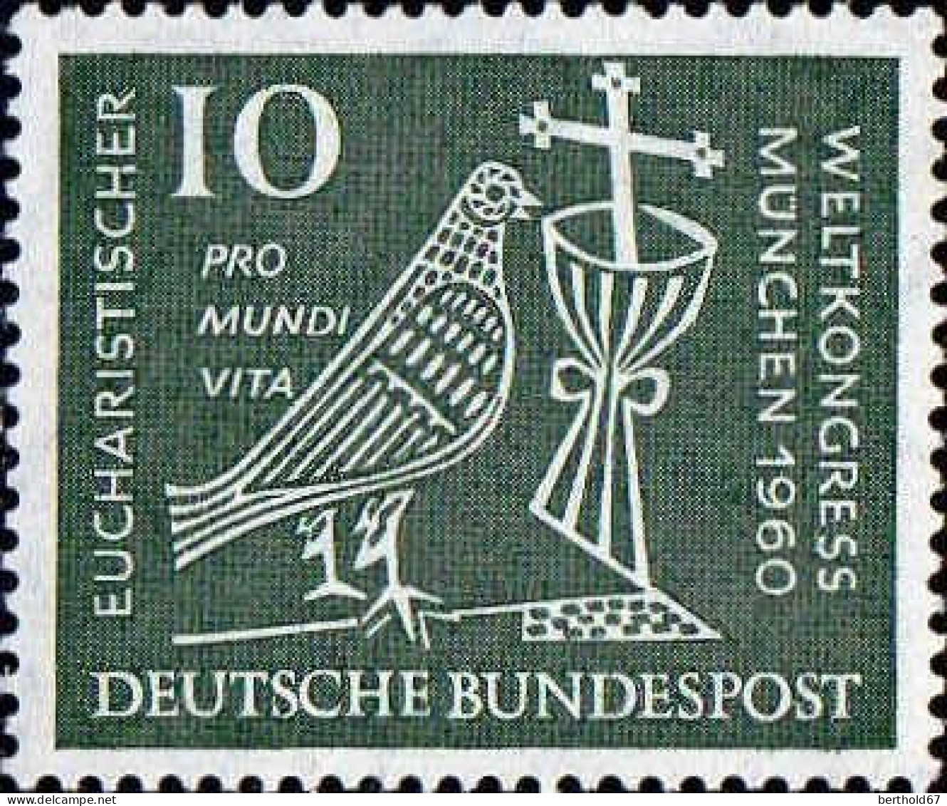 RFA Poste N** Yv: 203/204 37.Congrès Eucharistique National München (Thème) - Christianisme